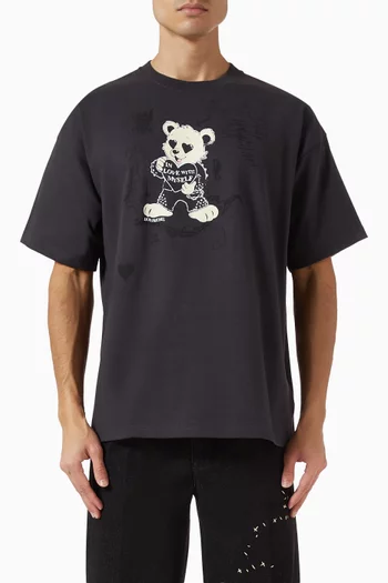 Moi Printed T-shirt in Cotton-jersey