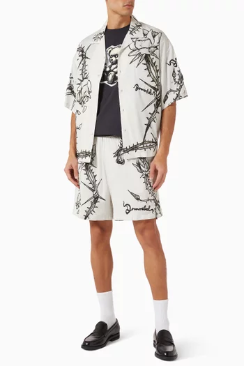 ZZZ Bear Printed T-shirt in Cotton-jersey