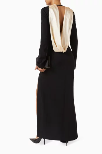 Dublina Scarf Dress in Crepe