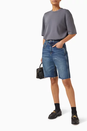 Jaro Bermuda Shorts in Denim