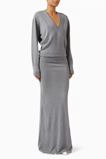 Elva Dress in Wool-cashmere