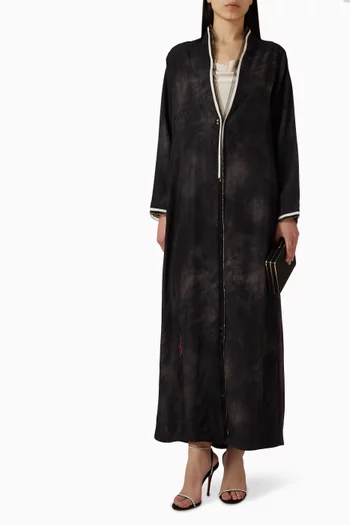 عباية مزينة بنقشة فيسكوز