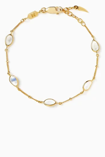 سوار ماجما مزين بحلي فضة إسترلينية مطلية ذهب عيار 18