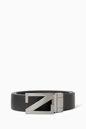 Monogram Reversible Belt in Leather