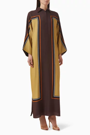 Shireen Kaftan in Silk Blend