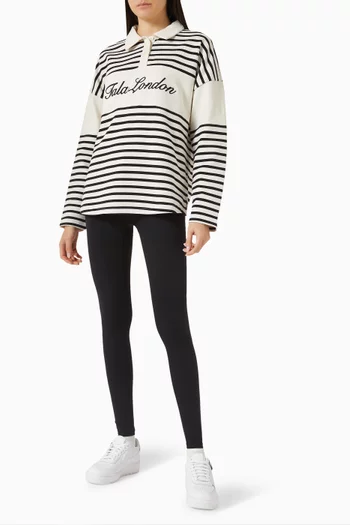 سويت شيرت بولو رغبي مزيج قطن عضوي