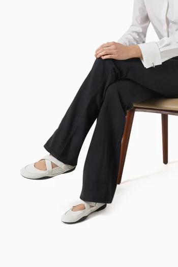 حذاء رومي سبورت ماري جين بكعب مسطح شمواه