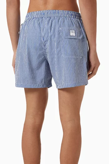Madeira Swim Shorts in Sakar Seersucker