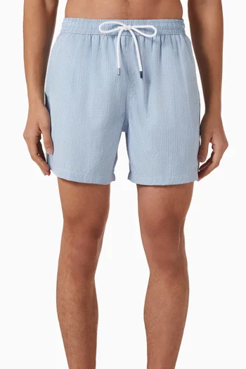 Madeira Swim Shorts in Seersucker
