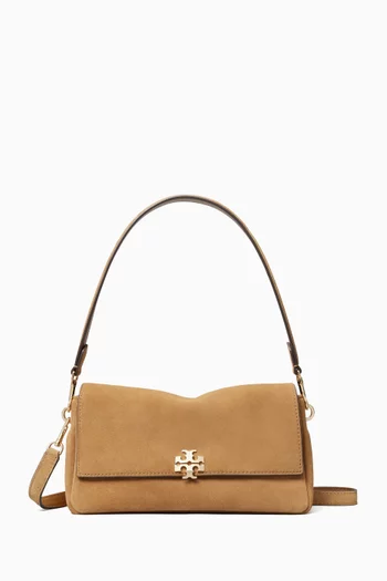 Small Charlie Shoulder Bag in Suede