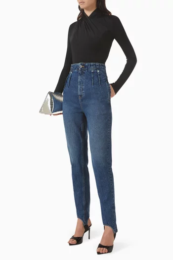 بنطال جينز بقصة ضيقة دينم