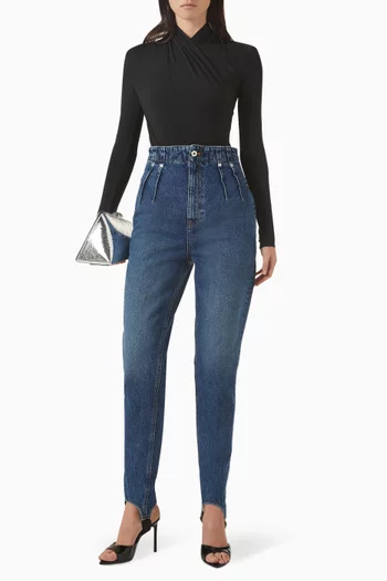 Scarf Bodysuit in Jersey