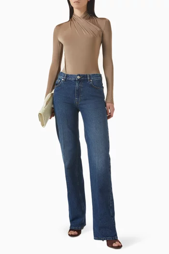 Scarf Bodysuit in Jersey