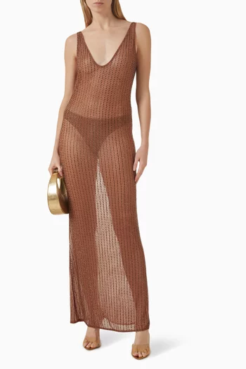 Crystal-embellished Maxi Dress