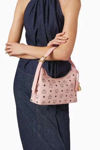 Small Aren Hobo Bag in Visetos