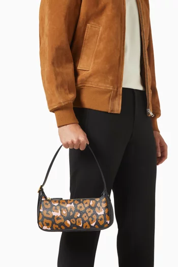 Small Aren Shoulder Bag in Visetos Monogram Canvas