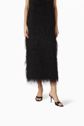 Elodie 90 Mules in Satin