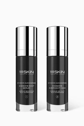 مجموعة روتين الإكسوسومات لشد بشرة الوجه في المنزل