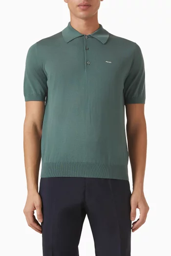Polo Shirt in Superfine Wool
