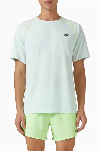 تي شيرت تورنامينت بشعار الماركة قماش شبكي