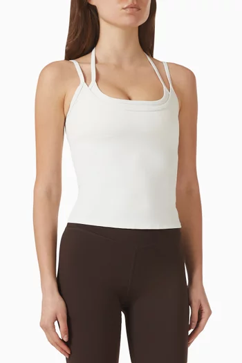 Double Strap Halterneck Top