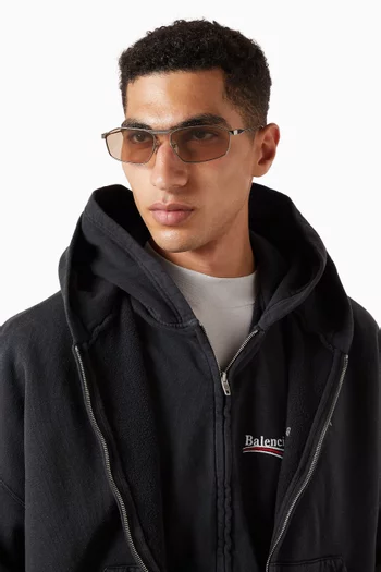 Tag 3.0 D-frame Sunglasses in Metal