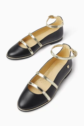 Double Strap Ballerina Sandals