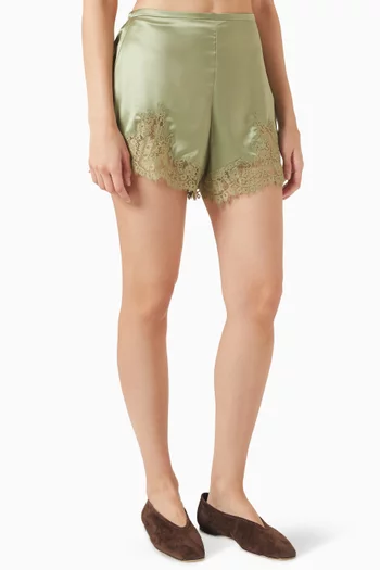Fern Shorts in Satin
