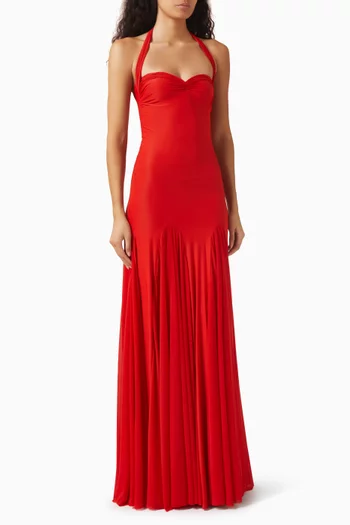 shoes with a burgundy dress Deme by Gabriella Purple Suzie Maxi Dress Purple / L