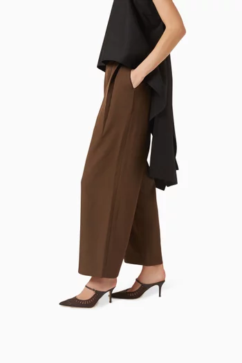 Trieste 75 Mules in Lace & Leather