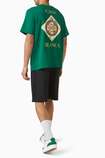 تي شيرت كلاسيكي بطبعة Plafond Orne de Musique‏ قطن عضوي