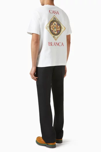 تي شيرت كلاسيكي بطبعة Plafond Orne de Musique‏ قطن عضوي