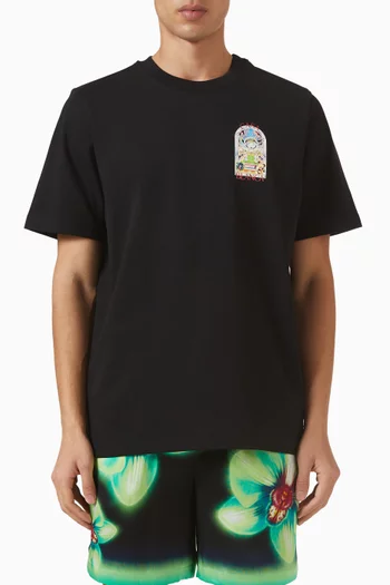 Tennis Landscape T-shirt in Cotton