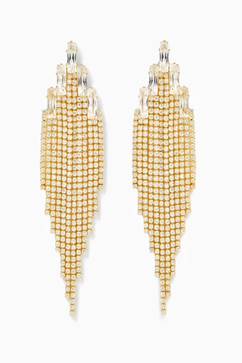 Elise Waterfall Earrings in Gold-plated Metal