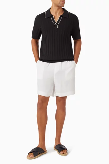 تي شيرت بولو سكوتي قماش منسوج