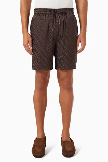 Tidello Jacquard Shorts in Viscose