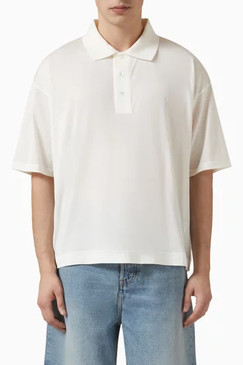 Ami de Coeur Boxy Fit Polo Shirt in Cotton