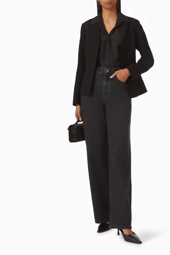 قميص قطن وحرير