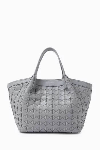 حقيبة سيكريت ميني جلد موزايكو بسلسلة صغيرة