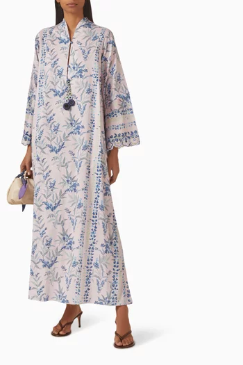 Bloom Tassel Kaftan in Cotton