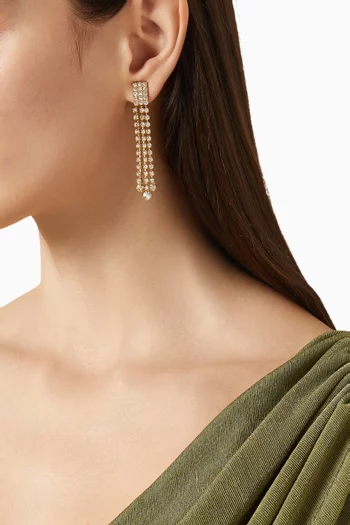 2000s Chandelier Statement Clip-on Earrings