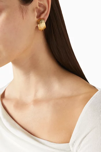 2000s Vintage Demi Hoop Clip-on Earrings