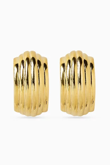 2000s Vintage Demi Hoop Clip-on Earrings