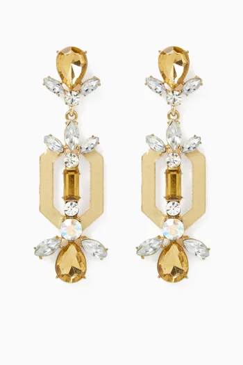 1990s Vintage Statement Deco Earrings