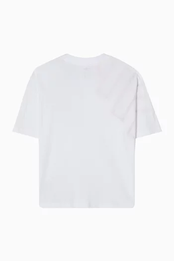 تي شيرت بشعار الماركة قطن جيرسيه