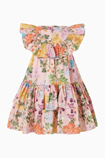 فستان فلوريان بابيون قطن ساتين