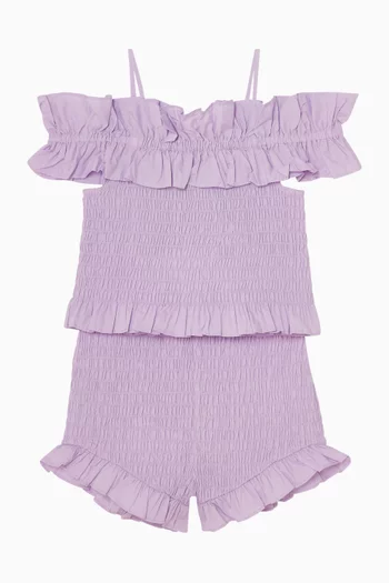 Mariposa Shorts in Cotton-poplin