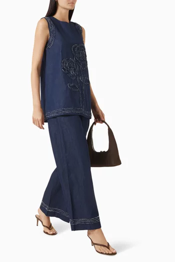 بلوزة كاتيا مطرزة