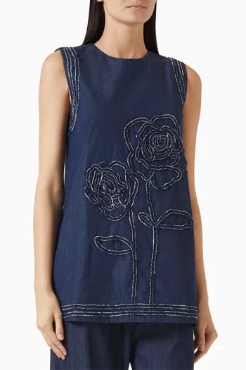 بلوزة كاتيا مطرزة