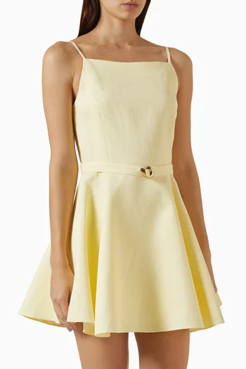maje backless mini dress Sir the Label Caprera Silk Halter Mini Dress in Milazzo Stripe